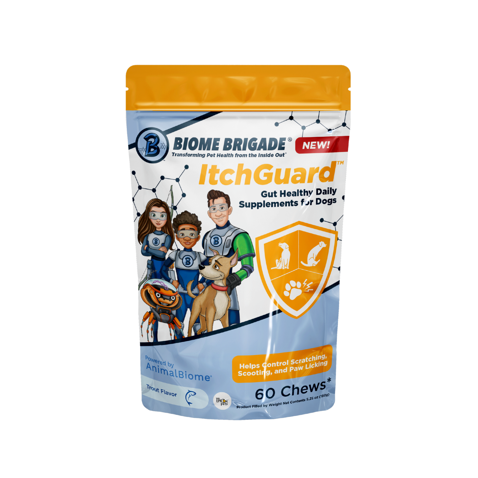 ItchGuard™ Daily Chews for Dogs – Biome Brigade®